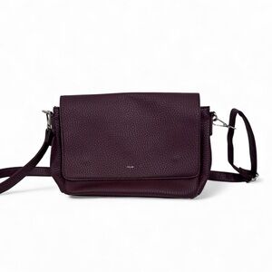 Colab Purple Pebbled Faux Leather Crossbody Bag Boho Handbag Purse Fall